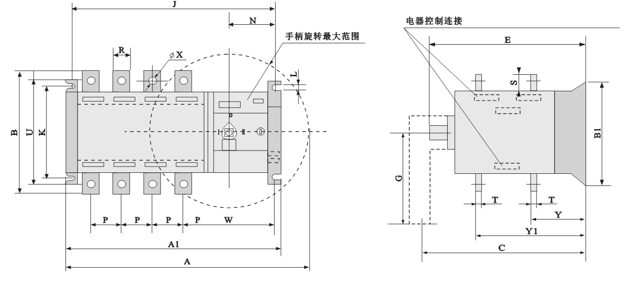 双电源尺寸